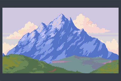 Free Mountain Backgrounds Pixel Art Download - CraftPix.net