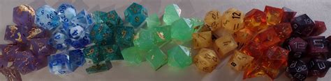 Custom Dice Set Sharp Dnd Dice Personalized Handmade Resin Dice Set 8 Dice Set - Etsy