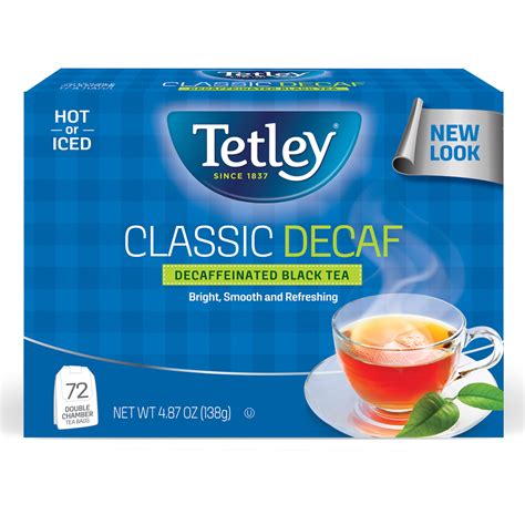 Tetley Classic Decaf Black Tea, 72 Ct Tea Bags