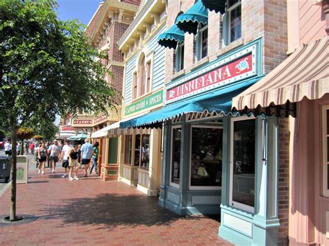 Stores On Main Street In Disneyland