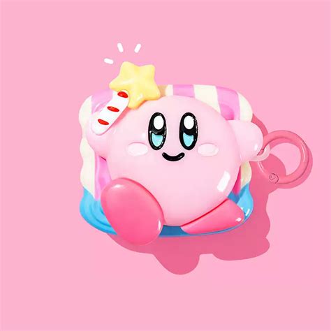 Kawaii Kirby AirPods Pro Case Pink Kirby AirPods 3 Case Cover - RegisBox