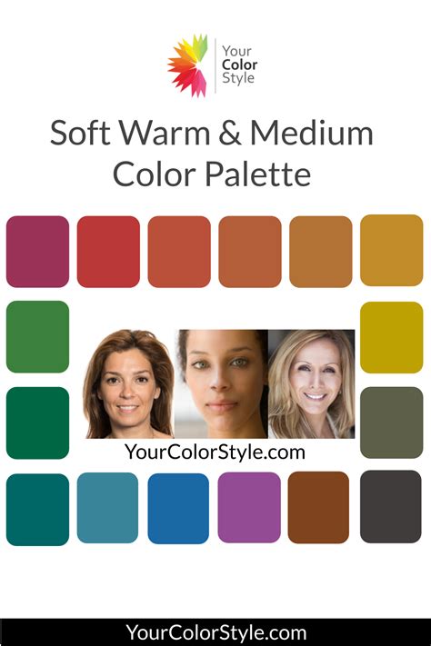 Soft Warm Medium Color Palette #yourcolorstyle #colorpalette # ...