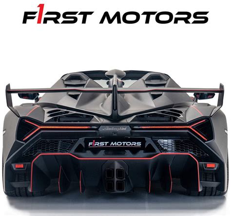 The worlds first and only Lamborghini Veneno Roadster with an exposed carbon fiber body is up ...