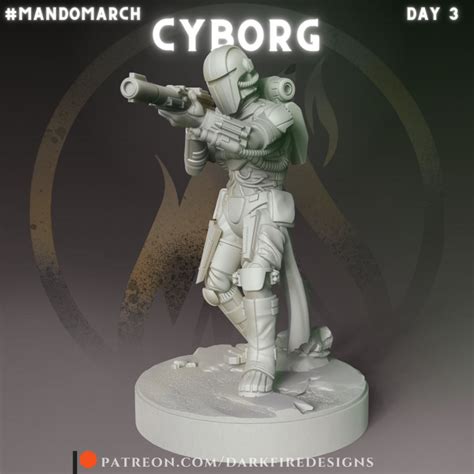 3D Printable The Cyborg by Dark Fire Designs