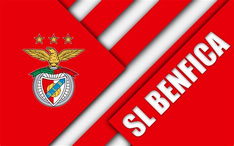 Download Emblem Logo Soccer S.L. Benfica Sports 4k Ultra HD Wallpaper