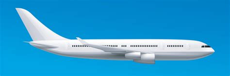 Modern passenger jet airplane side view. Vector EPS 10 3030677 Vector Art at Vecteezy