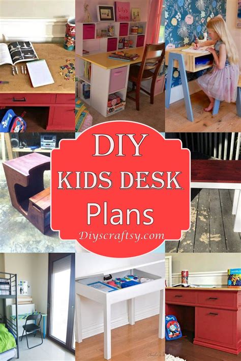 30 DIY Kids Desk Plans You Can Build Easily - DIYsCraftsy