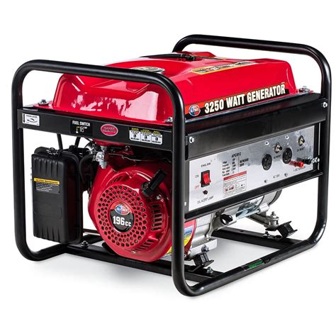 All Power 3250 Watt Generator APG3012, 3250W Gas Portable Generator for Home Use Power Backup ...