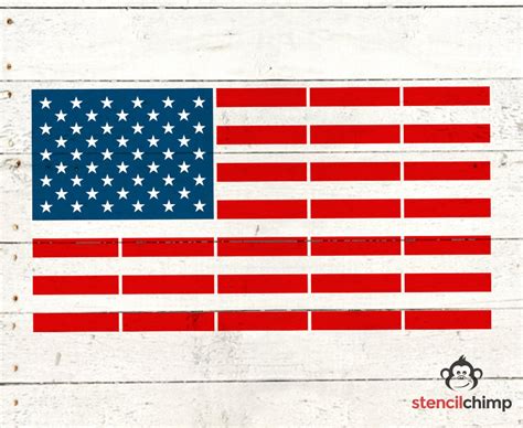 American Flag Stencil United States of America USA Stencil - Etsy