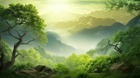 Nature Forest Sun Ecology Background, Green, Trees, Irrigation Background Image And Wallpaper ...