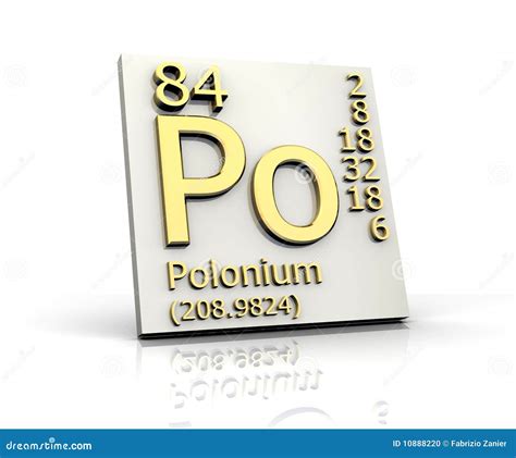 Polonium Periodic Table Of Elements Stock Image | CartoonDealer.com ...