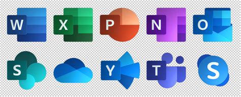 Need large, transparent PNG versions of the new Office 365 icons? Here you go!