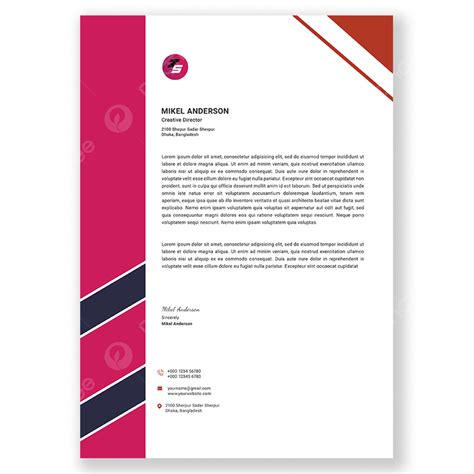 Modern Letterhead Template Template Download on Pngtree