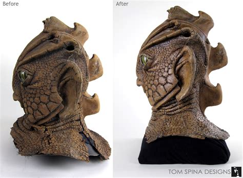 Doctor Who Prop Monster Mask Restoration - Tom Spina Designs » Tom ...