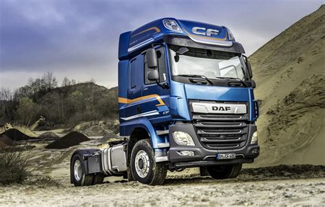 Wallpaper sand, blue, truck, DAF, tractor, DAF, DAF CF, CF, DAF CF 480, biaxial images for ...