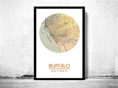 BUFFALO - city poster - city map poster print on Storenvy