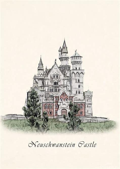 Medieval Castle Drawings