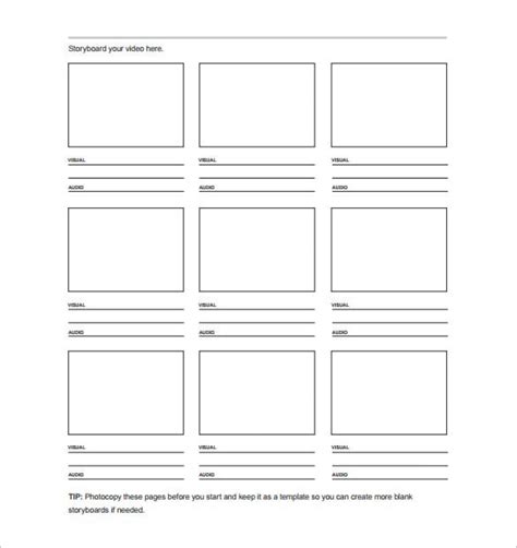 8+ Movie StoryBoard Templates - DOC, Excel, PDF, PPT | Free & Premium ...