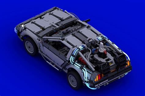 LEGO DeLorean is a stunning replica of the classic with glowing lights ...