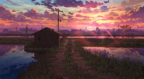 2480x900 Anime Sunset HD Cool Art 2480x900 Resolution Wallpaper, HD ...