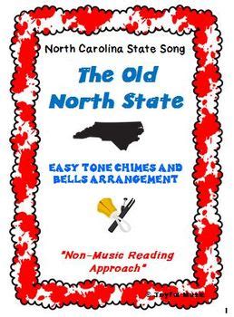 NORTH CAROLINA STATE SONG Easy Chimes & Bells Arrangement THE OLD NORTH ...