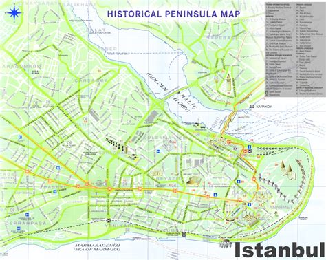 Istanbul old town map - Ontheworldmap.com