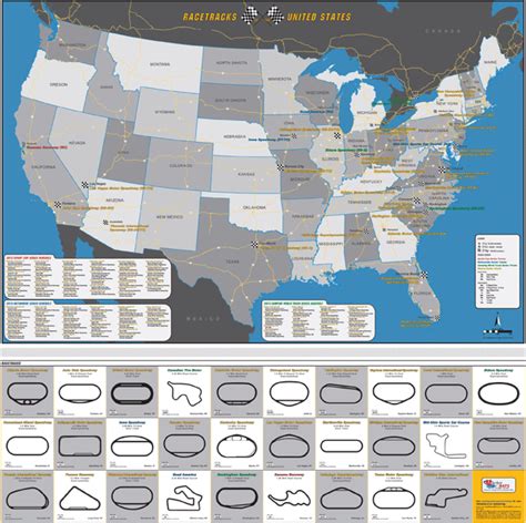 Where Are NASCAR Race Tracks Located? | Wall maps, Race track, Nascar ...