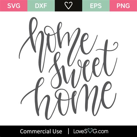 Home Sweet Home SVG Cut File - Lovesvg.com