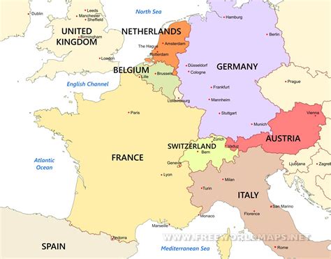 Western Europe Maps - by Freeworldmaps.net