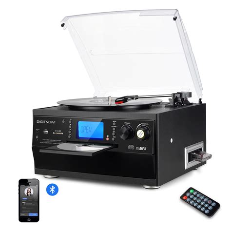 DIGITNOW Bluetooth Record Player Turntable with Stereo Speaker, LP ...