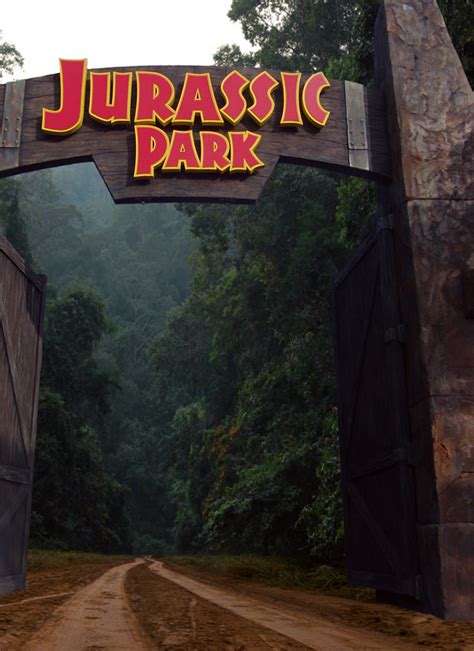 Jurassic Park Gate by ioinme on DeviantArt