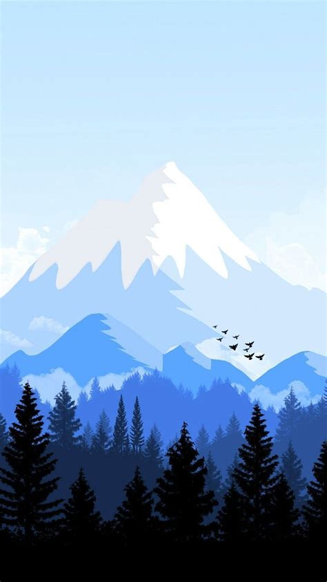 Cartoon Winter Mountain Wallpapers - Wallpaper Cave