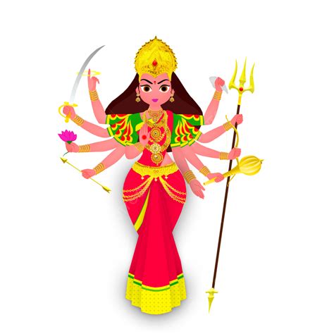 Maa Durga PNG Picture, Maa Durga Happy Navratri And Dussehra Graphic Design, Durga Puja ...