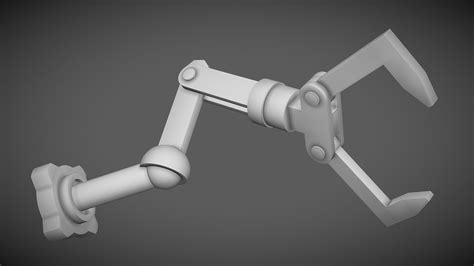 Robot Arm - Blender (Mechanically Rigged) - Download Free 3D model by Ryan King Art ...