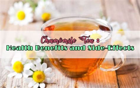 Chamomile Tea: Health Benefits and Side-Effects