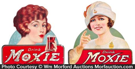 Antique Advertising | Drink Moxie Signs • Antique Advertising