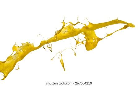 Shot Yellow Paint Splash Isolated On Stock Photo (Edit Now) 347092343