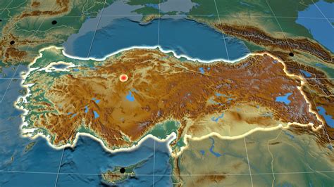 Physical Map Of Turkey