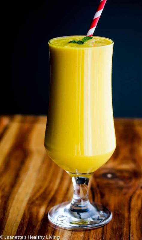 Dairy-Free Mango Coconut Milk Smoothie Recipe - Jeanette's Healthy Living