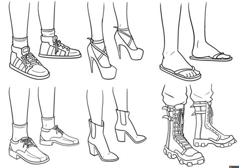 How to Draw Anime Shoes and Boots - Easy Step by Step Tutorial