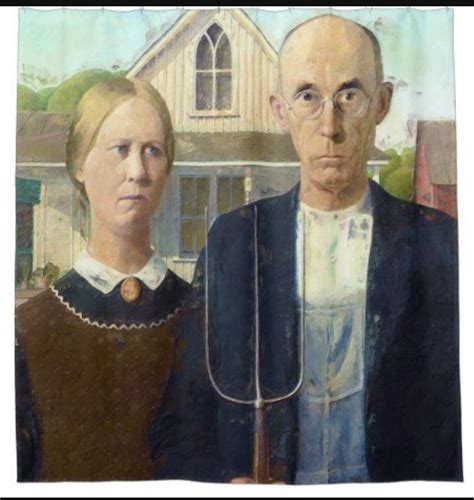 American Gothic Farmer and His Wife, it is now the farmer and his ...