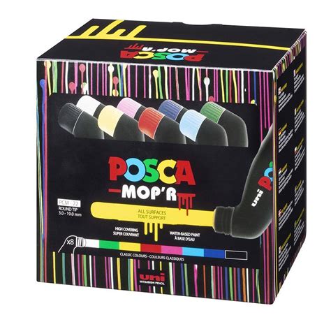 POSCA MOP'R - 8 Pack - Cavalier Art Supplies