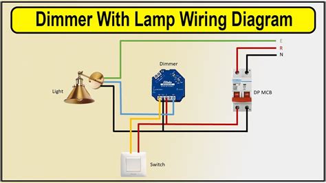 How to Make Dimmer With Lamp Wiring Diagram | dimmer light switch - YouTube