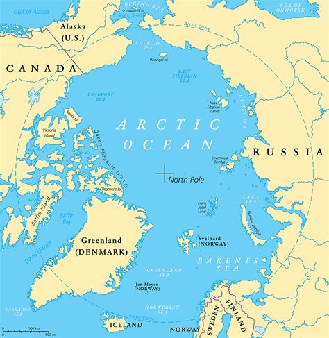 Arctic Ocean On Map Of Europe - Alvina Margalit