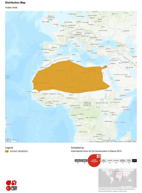 Fennec Fox Habitat Map