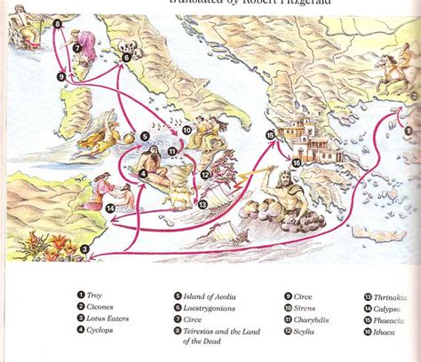 Map Of Odysseus Journey Pdf