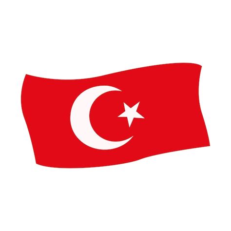 Premium Vector | Turkey flag vector illustration