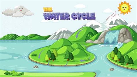 Water Cycle Animation Suitable Kids Young Stock Footage Video (100% ...