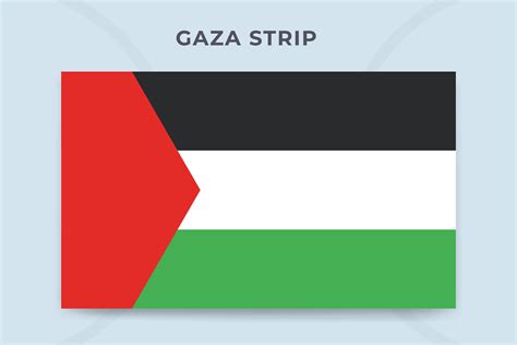 Gaza strip national flag design template 25550247 Vector Art at Vecteezy