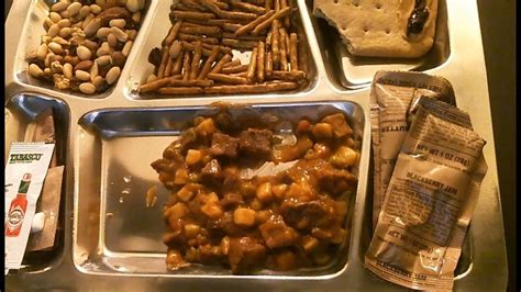 MRE Review: Menu 9 Beef Stew 2012 - YouTube